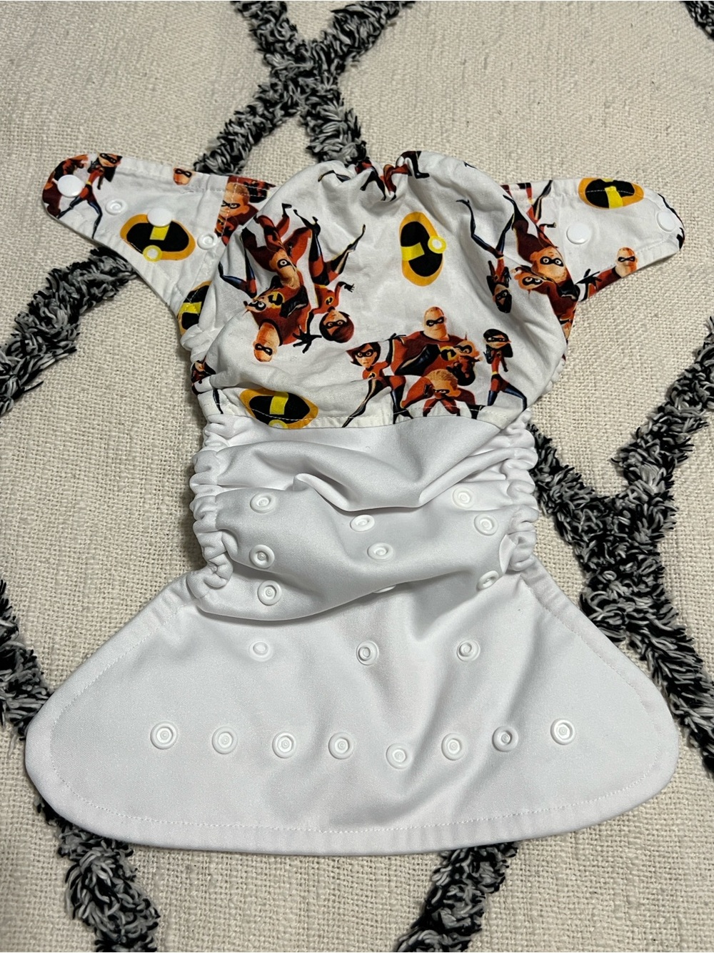 SassyCloth OS Snap Pocket Diaper Incredibles